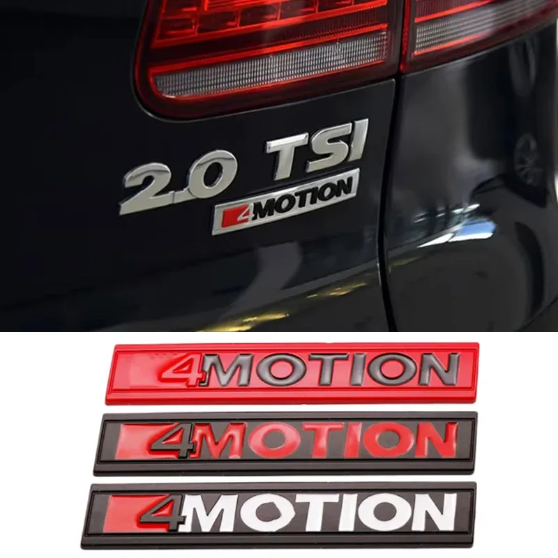 

3D Metal Emblem 4 MOTION Logo Car Rear Trunk Badge Fender Side Sticker For Volkswagen VW CC T5 Golf Passat B6 Tiguan Accessories