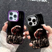 Basketball Player J-Jordan MJ Luxury Phone Case IMD Color Silver Shell For IPhone 16 15 14 13 12 11 Pro Max Plus