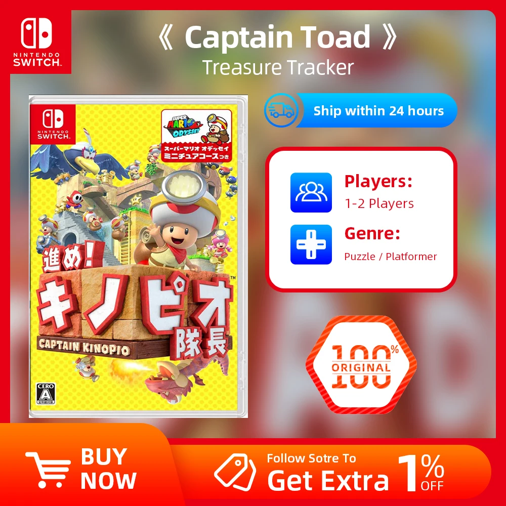 Nintendo Switch Games  Captain Toad Treasure Tracker  Physical Game Card for Switch OLED Lite