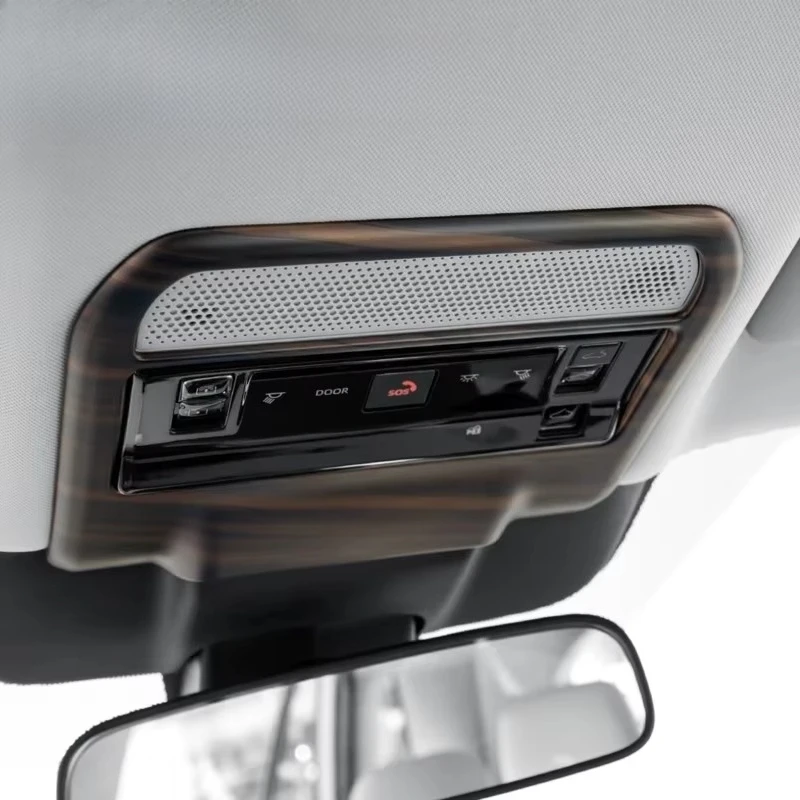 Black Chrome For Toyota RAV4 / Wildlander 2026 Front Read Light Frame Roof Readlamp Cover Trims Car Interior Moulding Accessorie