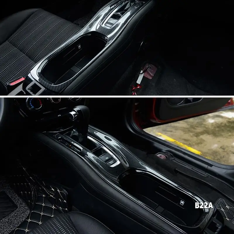 

Carbon Fiber Central Control Gear Shift Panel Cover Trim Interior Accessories Fit For Honda HR-V HRV 2015-2019