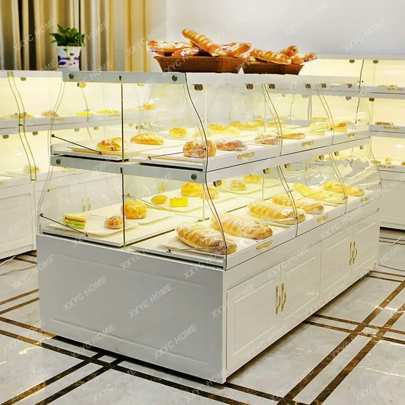 

L Cake Display Cabinet Medium Bread Display Cabinet Glass Commercial Display Cabinet
