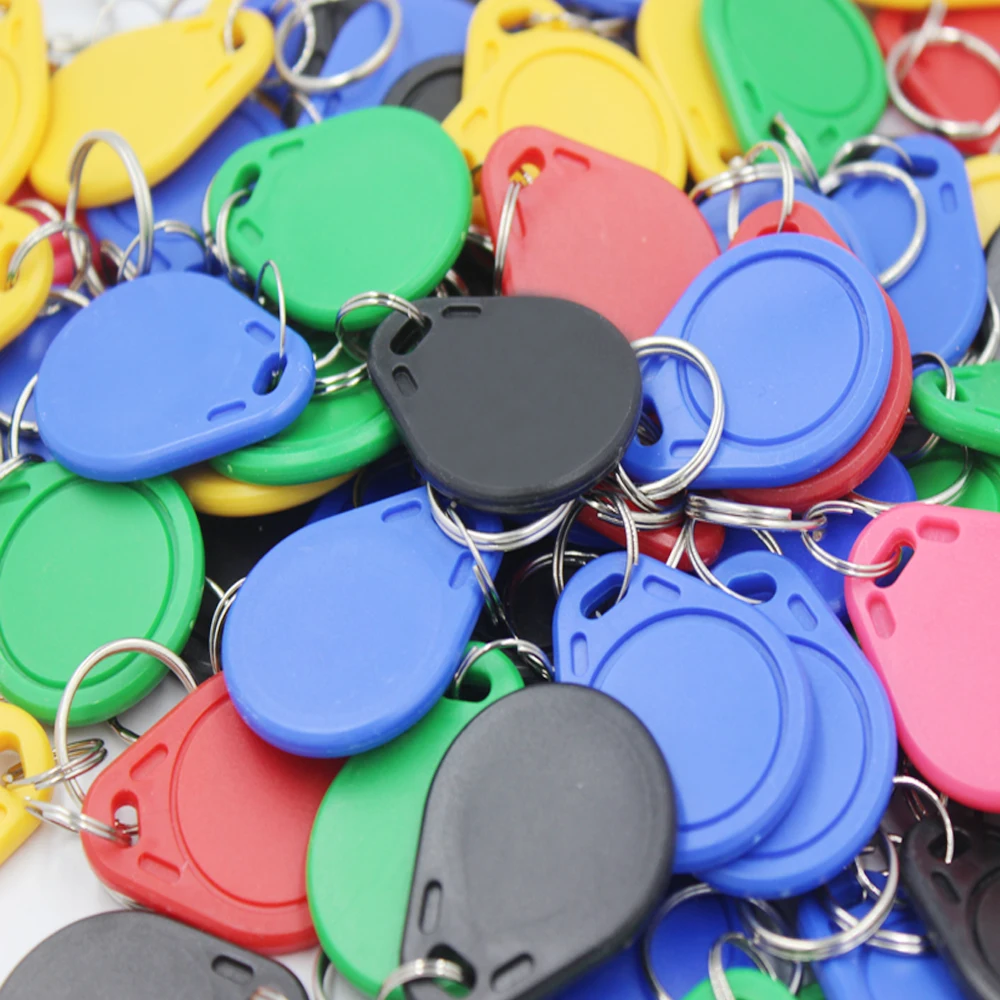 100pcs Waterproof 13.56MHz UID Keyfob Tag RFID Access Control Clone Key Card Token Writable IC Card Clone Changeable Keyfob