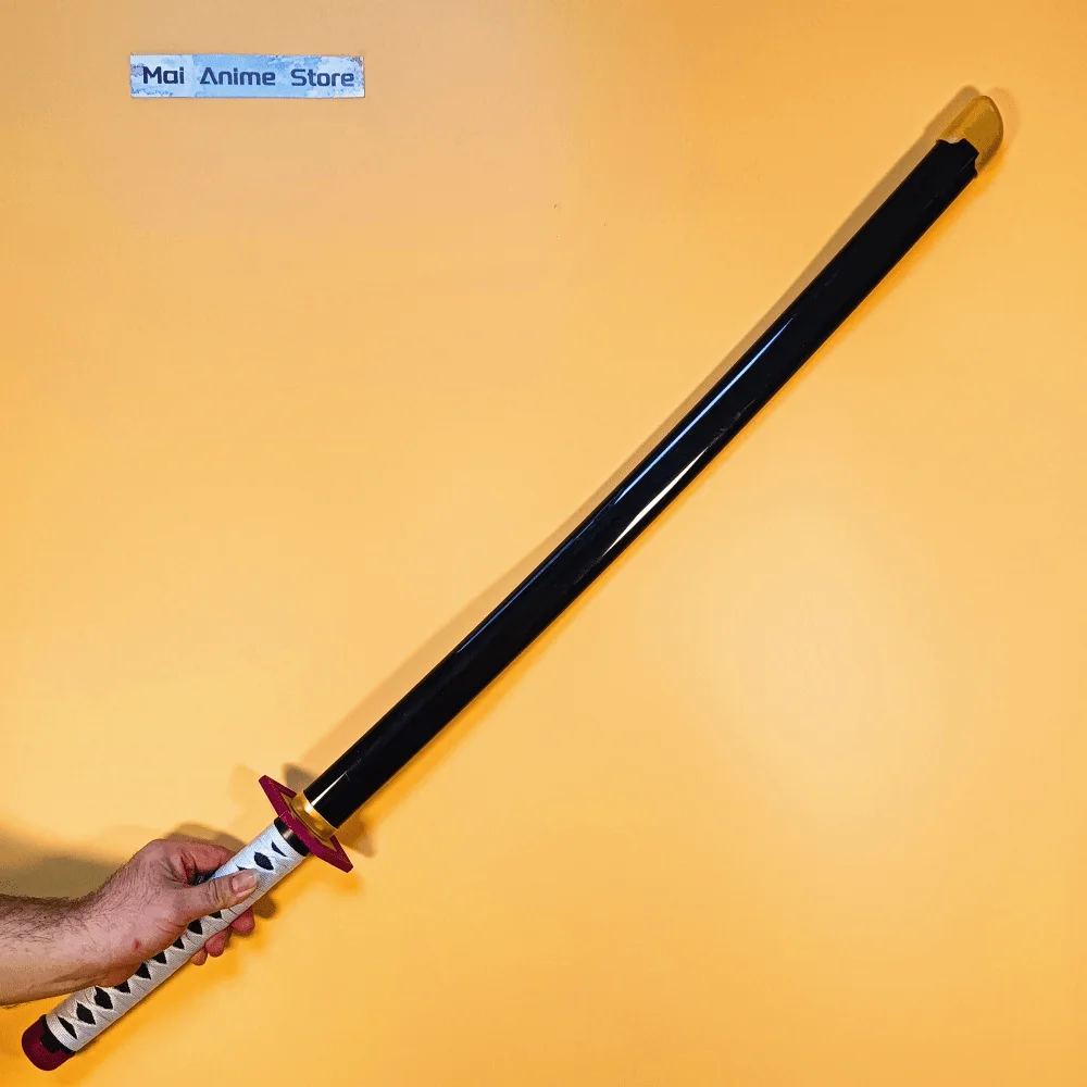 104 سنتيمتر كاتانا الأصلي الساموراي صابر الحجم الحقيقي شفرة صابر النينجا اليابانية كاتانا أنيمي تأثيري الدعامة النينجا سكين لعبة غير حادة هدية