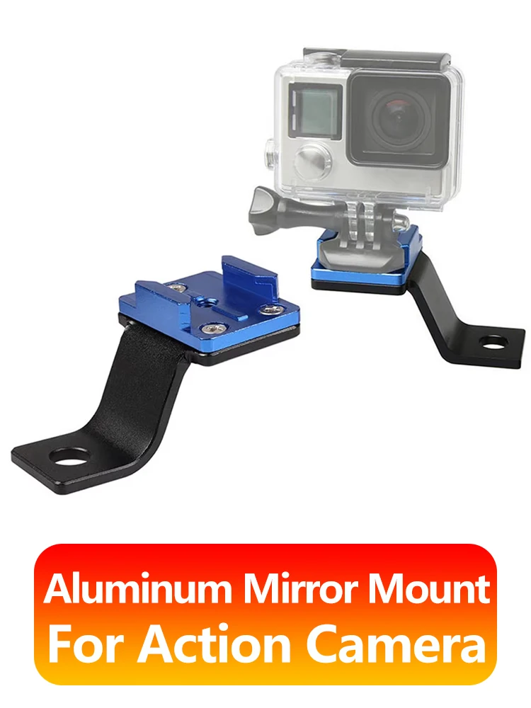 Uchwyt motocyklowy ze stopu aluminium do mocowania kamer GoPro 13 12 11 10 9 8 Insta360 SJCAM AKASO DJI Osmo Action, akcesoria — zdjęcie 2