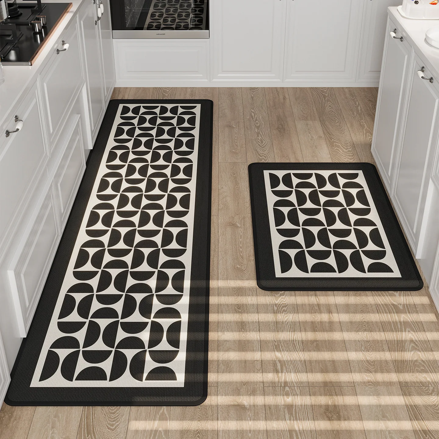 VIKAMA 1pc/2pc Simple Kitchen Silica Mud Rug For Water Absorption, Dining Room, Laundry Room, Anti-Slip Floor Mat For Home Decor