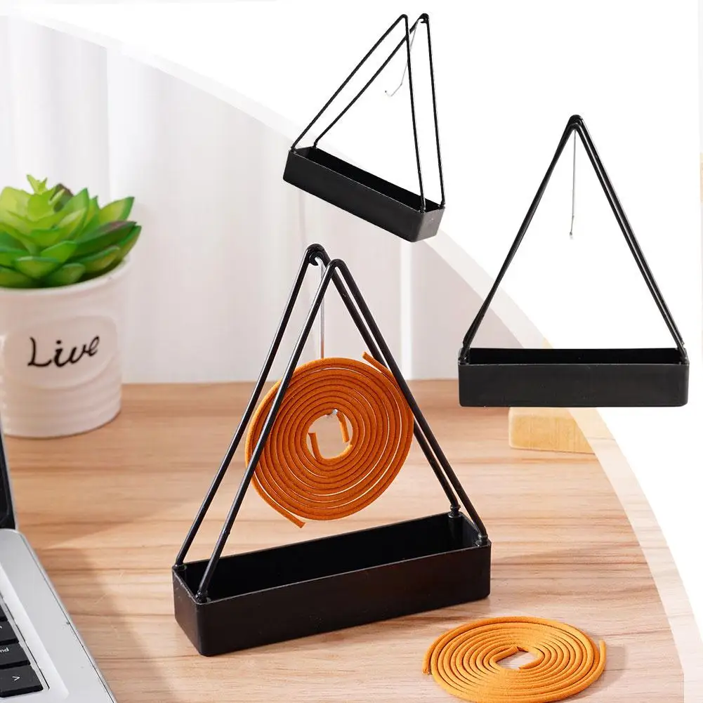 Uchwyt na spirale na komary Retro kute żelazo spirale na komary stojak na lato na zewnątrz Camping Ornament do domu, dekoracja sypialni O3C4