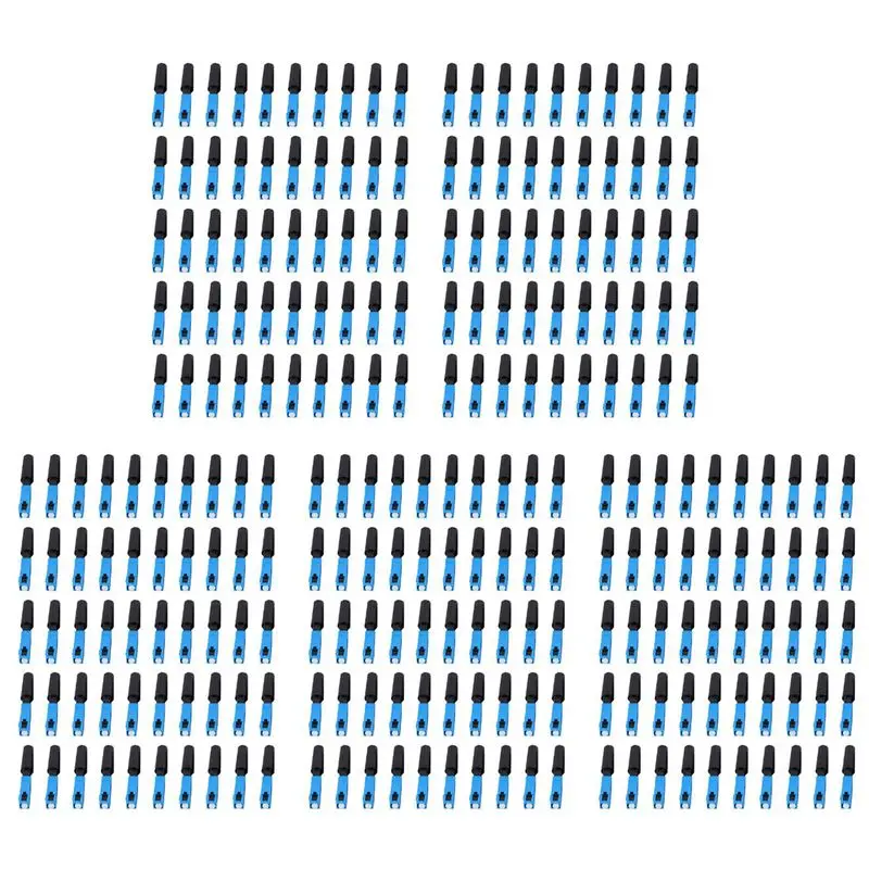 AA08-250 Pcs Embedded Sc Upc Fiber Optic Fast Connector Ftth Single-Mode Fiber Optic Sc Quick Connector Sc Adapter Field