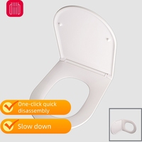 Diiib Durable Toilet Seat Slow Close Thickened High-quality PP Raw Materials Adults Children Universal Bathroom Accessories