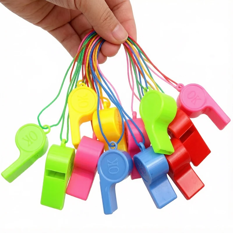 Compact Mini Whistles Variety Pack – 6~50PCS Mouth Blowers for Hiking Groups, Camp Gatherings & Outdoor Event Coordination TMZ