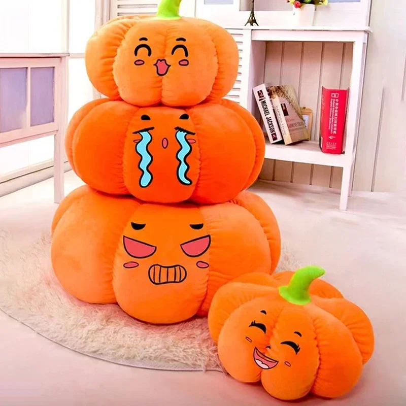 

Halloween Pumpkin Plush Toys Soft Stuffed Doll Sofa Bed Decoration Pillow Plushie Cushion Children Kids Christmas Birthday Gifts