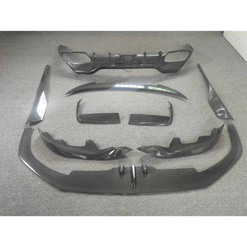 

Б/у комплект обвеса из карбона в стиле AC для BMW 8 серии G15 G16 M850i: передний бампер, боковые юбки, спойлер, задний диффузор