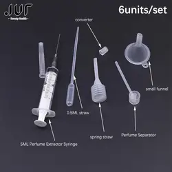 1 Set Perfume Refill Tools Set Plastic Diffuser Syringe Straw Dropper Funnel Spray Dispensing Required Cosmetic Tools