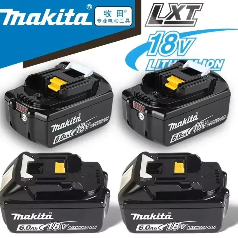 

Original Makita 18V 6A Rechargeable Power Tools Battery 18V makita with LED Li-ion Replacement LXT BL1860B BL1860 BL1850 Charger