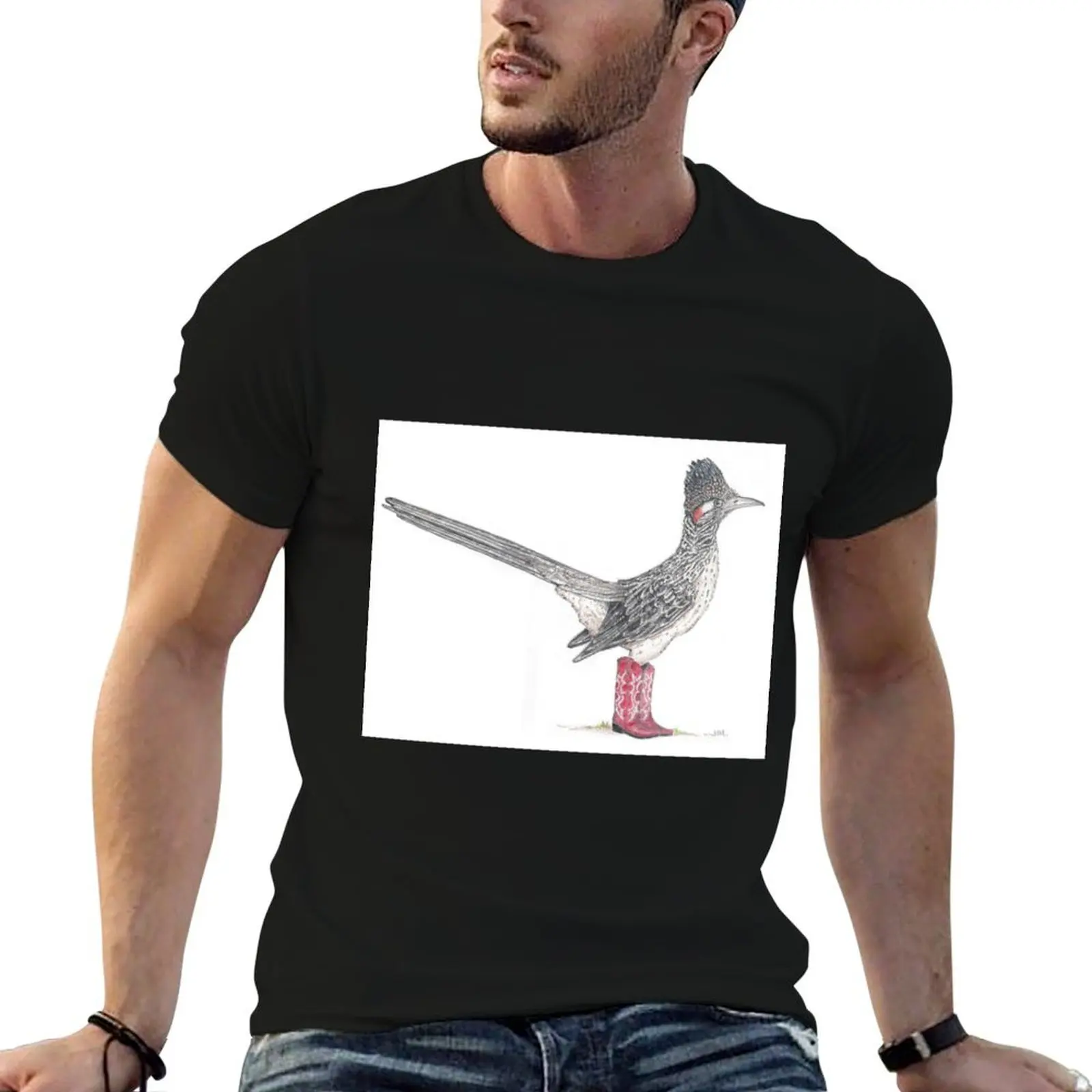 Roadrunner in cowboy boots T-Shirt tees vintage clothes Short sleeve tee mens graphic t-shirts pack