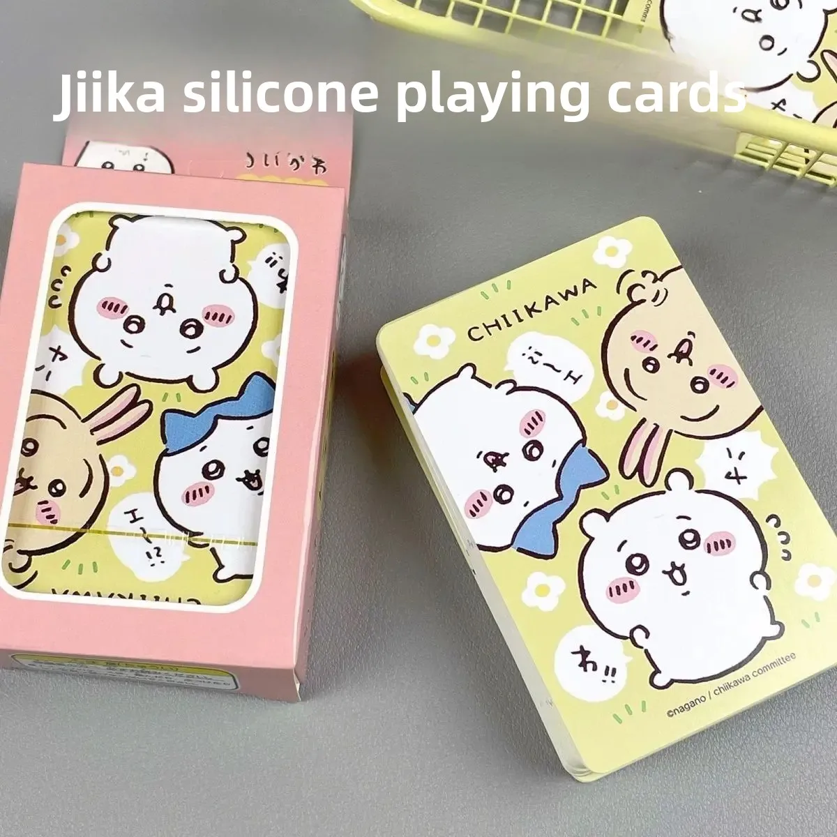 Chiikawa Playing Cards Usagi Hachiware Anime Style Puzzle Game Educational Toy For Kids Adults Party Travel Family Fun Time