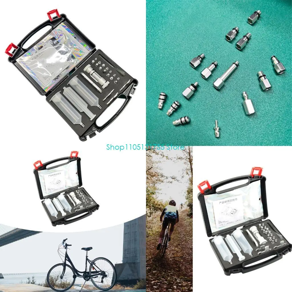 

K0EF Universals Mountain Bikes Hydraulic Brake Bleeds Set Bikes Brake Repair Tool