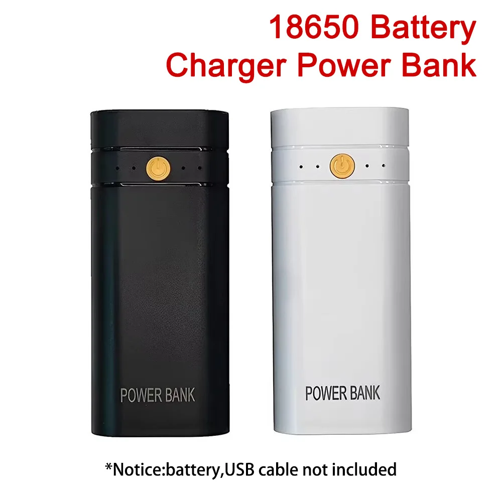 2*5 فولت 2A 18650 قوة البنك حالة USB نوع-C لحام خالية شاحن بطارية حالة لتقوم بها بنفسك قوة البنك حالة بطاريات 6000 مللي أمبير غير المدرجة