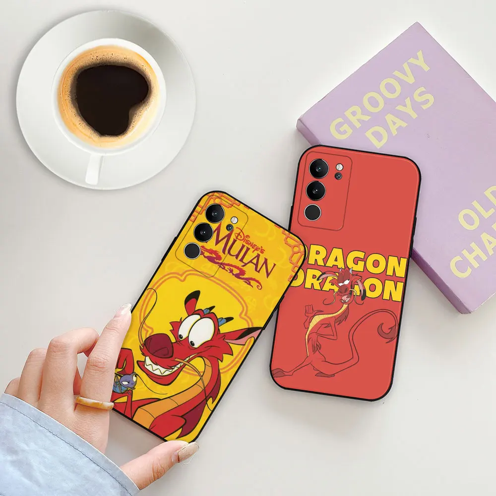 Disney Mulan Mushu Dragon Phone Case For OPPO VIVO S1 V15 V17 V20 V20SE V21 V23 V23E V25 V25E V27 V27E V29 V29E V30 Case Funda