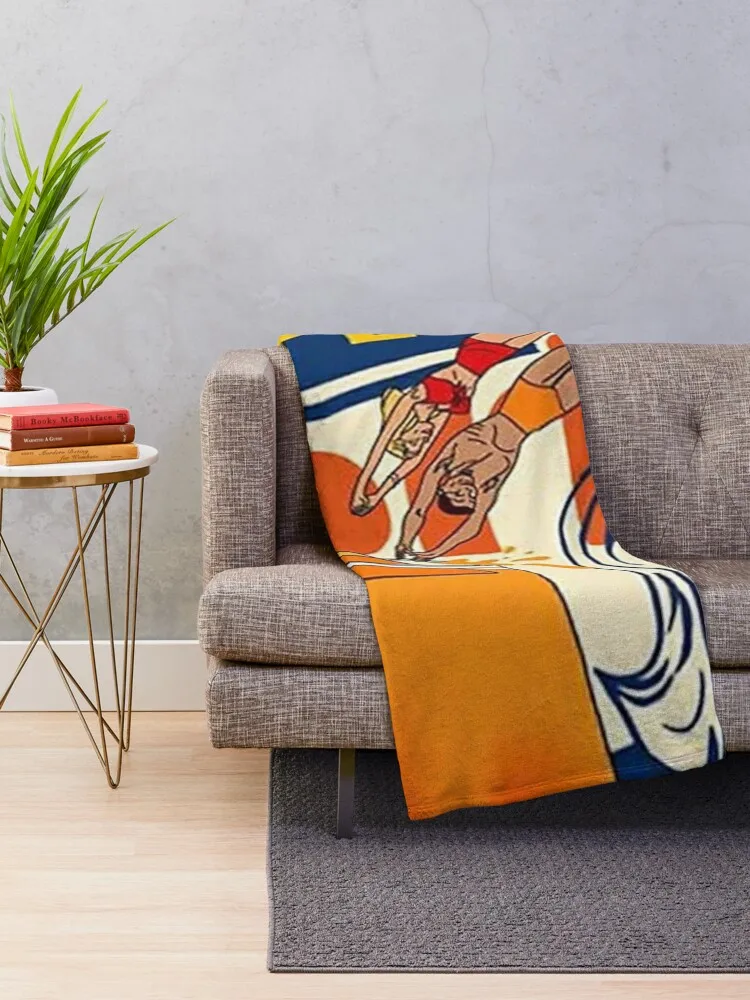 Aperol Spritz Art Throw Blanket