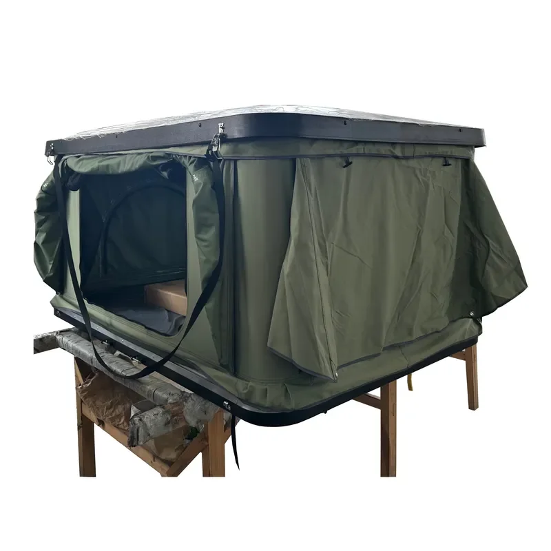 Car Rooftop Tent Polycotton Waterproof Quick-Open 4x4 Off-road Foldable Car Truck Soft Shell Outdoor Camping Tent