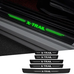 Luminous Car Door Sill Anti Kick Sticker Scuff Scratch Film Decal for Nissan X-Trail Logo Juke 370Z Qashqai Kicks Armada Elgrand