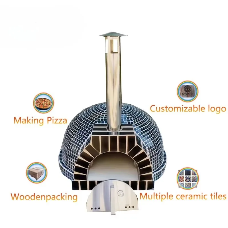 الصين منتج جديد الذهبي المورد فرن الخشب البيتزا الترويجية OEM السعر المنخفض الخشب النار فرن البيتزا لشواء اللحوم والبيتزا
