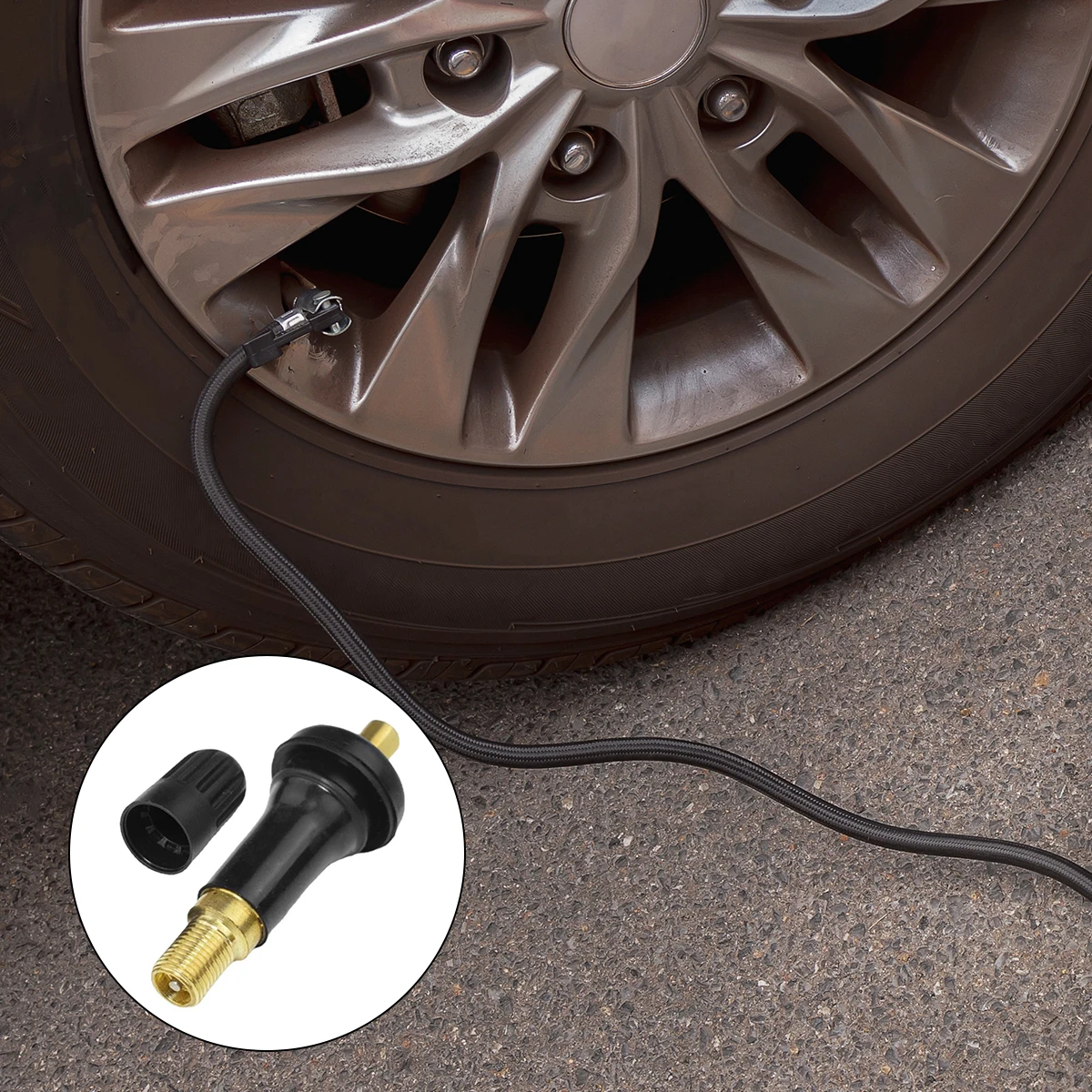 

12Pcs Rubber Tire Valve Stems Car French-Type Valve Inserts Indispensable Parts for Vehicle Tire Upkeep