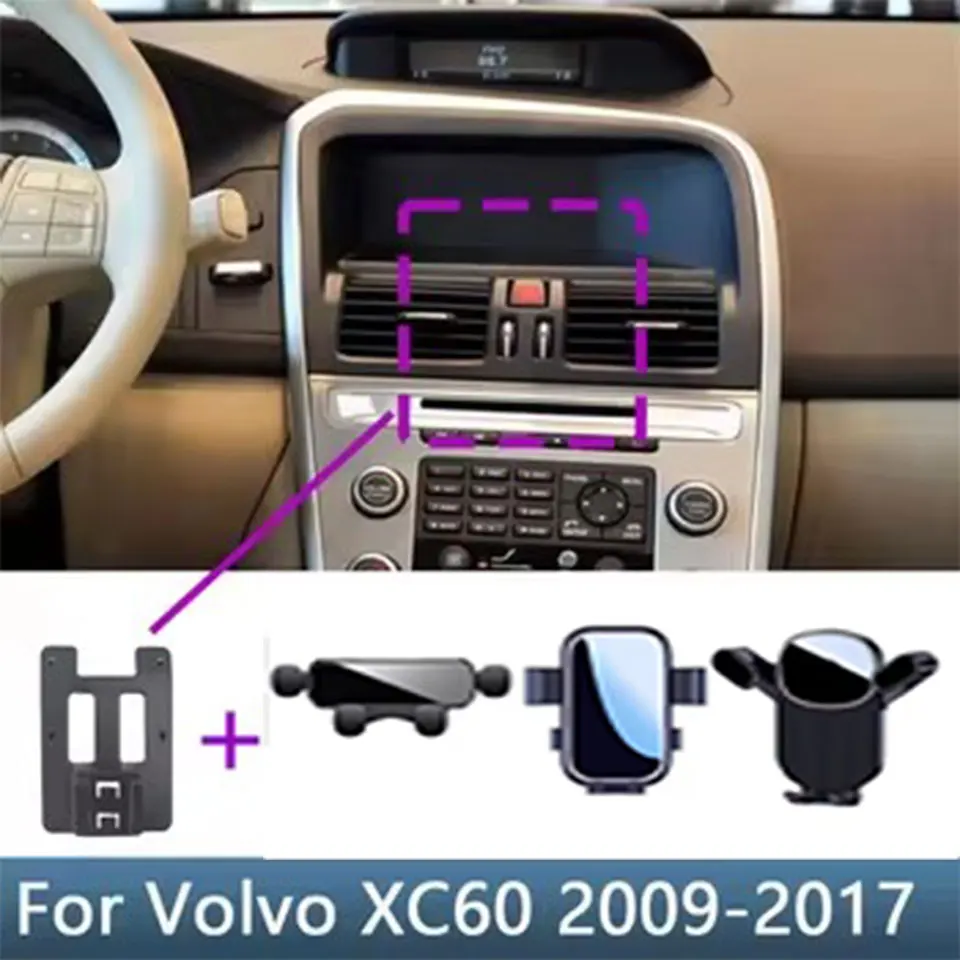 

For Volvo XC60 2009 2010 2012 2013 2014 2015 2016 2017 Car Phone Holder Special Fixed Bracket Base