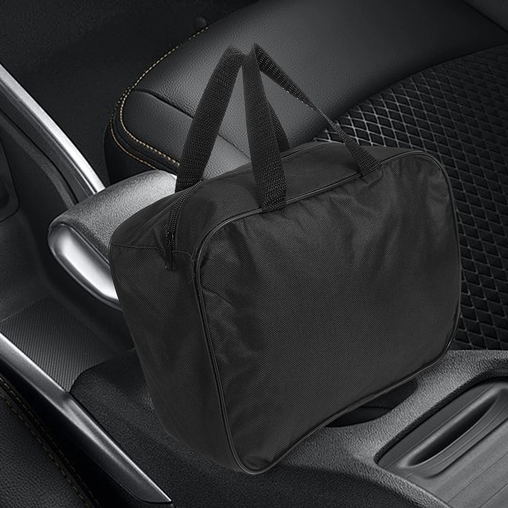 

2pcs Car Vacuum Cleaner Storage Bag Foldable Canvas Case for Air Compressor Portable Tire Pump Handheld Vacuum Car Organizer