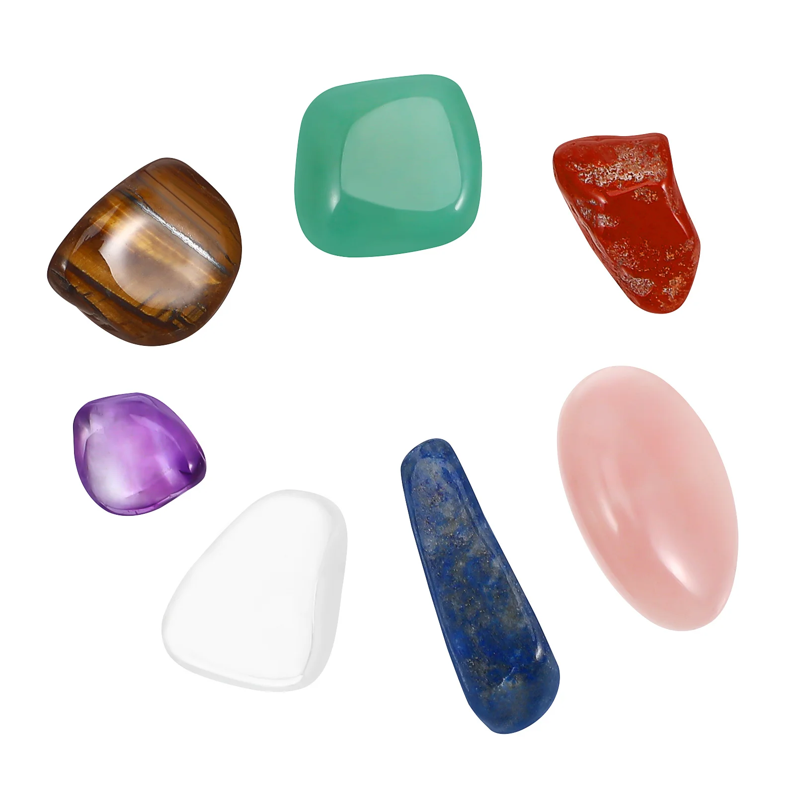 

Assorted Palm Stones Crystal Therapy Set 10 15mm Natural Gemstones Healing Chakra Decor Mini Crystals Soothing Worry