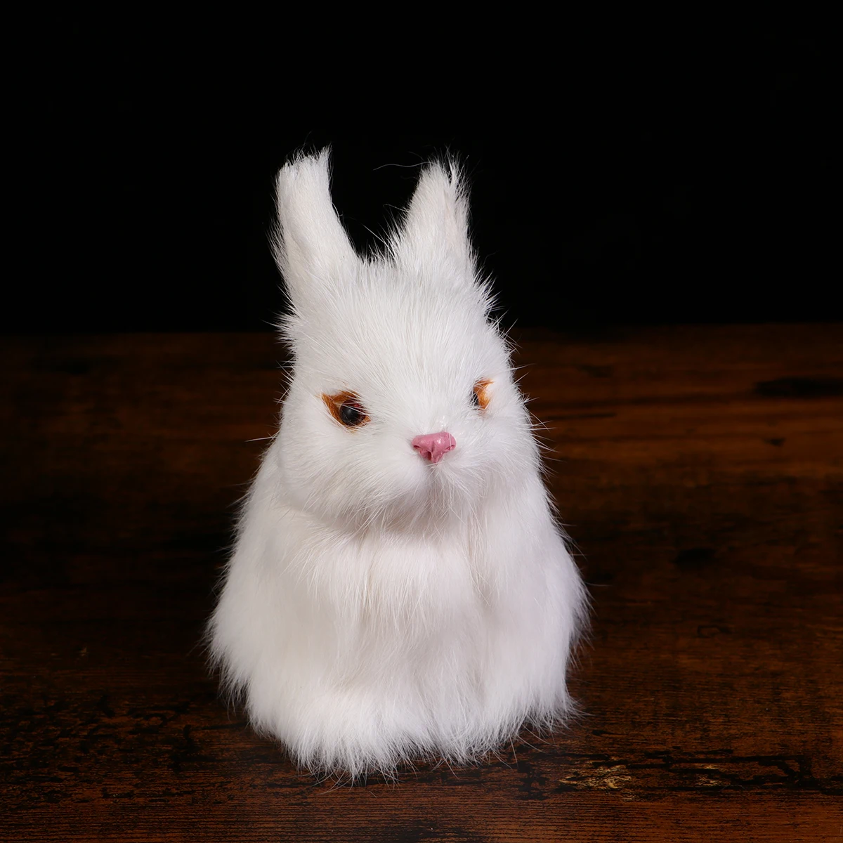 Conejo de simulación de escritorio, decoración de conejito en miniatura, adorno de Pascua, juguete de Animal de forma realista, Festival de Primavera