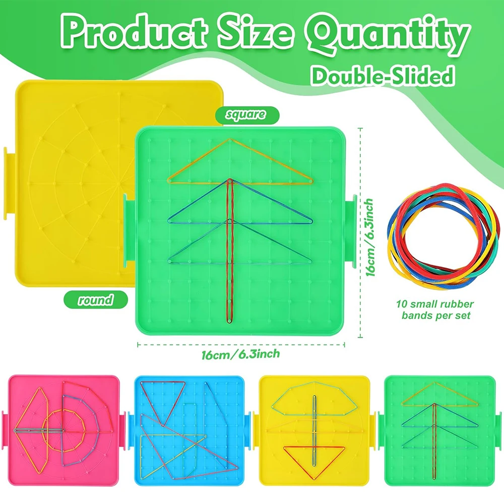 Dzieci dwustronna tablica matematyczna nauczająca geometrii plastycznej gumka geometria nauka kreatywnej grafiki zabawki edukacyjne