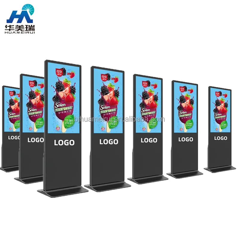43 50 Schermo LCD totem con schermo pubblicitario verticale touch a infrarossi da 55 pollici