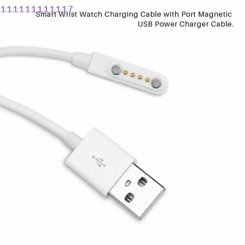 Magnetic Children's Smartwatch Charger Magnetic Charger USB 2.0 Charging Cable Cord Power 4 Pin For Smart Watch KW88