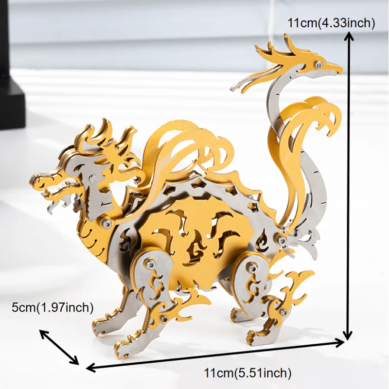 MOKR Xuanwu 3D Metalen Puzzel Kinderspeelgoed DIY Assemblagemodel Kerst Verjaardagscadeau Onderwijs en training
