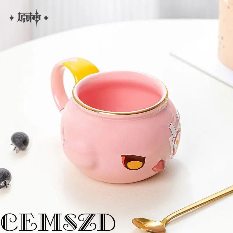 

[Genuine] miHoYo Game Genshin Impact Cacucu 365ml Cosplay Ceramic Cup Anime Cartoon Accessories Props Halloween Gifts