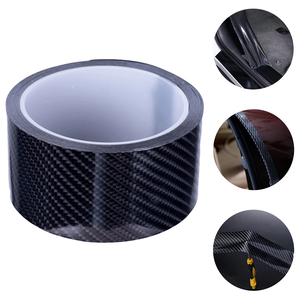 

1 Roll Car Threshold Strip Protective Layer Install No Tools Needed Bumper Guard for Door Cover Decor Strip