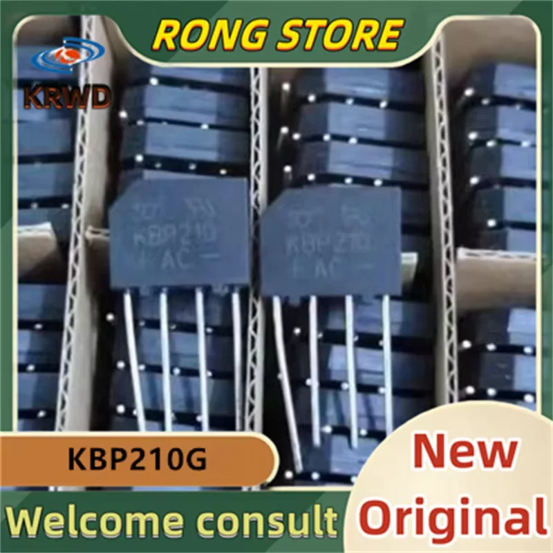 (30PCS) KBP210G  KBP210 DIP-4 New and Original Chip IC