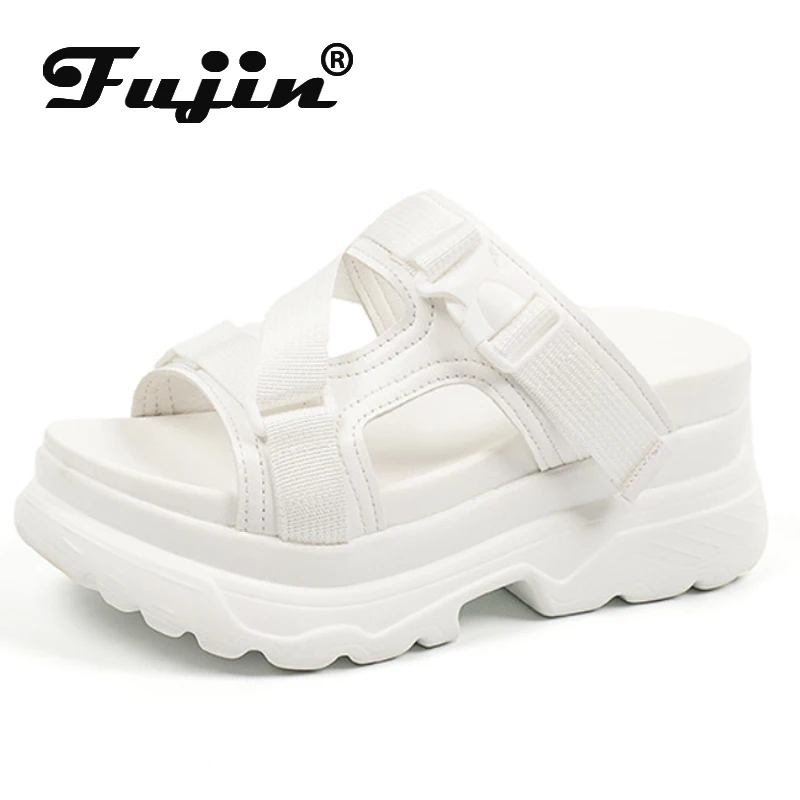 Fujin 2024 vendita calda scarpe da donna estate nuovo stile sandali da donna piattaforma Mujer Sandalias comode infradito scarpe da donna