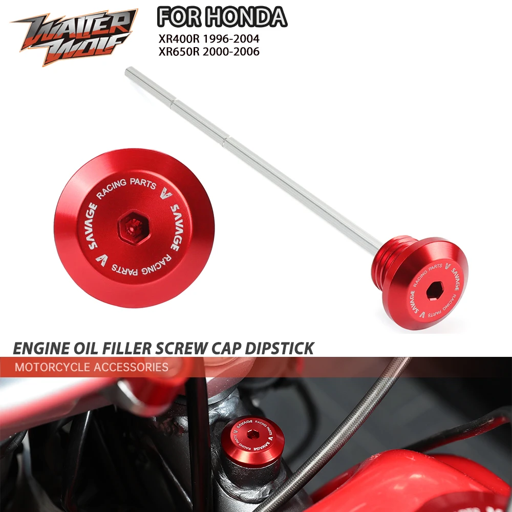 

XR400R XR650R Motorcycle Engine Oil Filler Screw Cap Dipstick For HONDA XR 400R 650R 1996 2000 2004 2006 Accessories Cover Plug