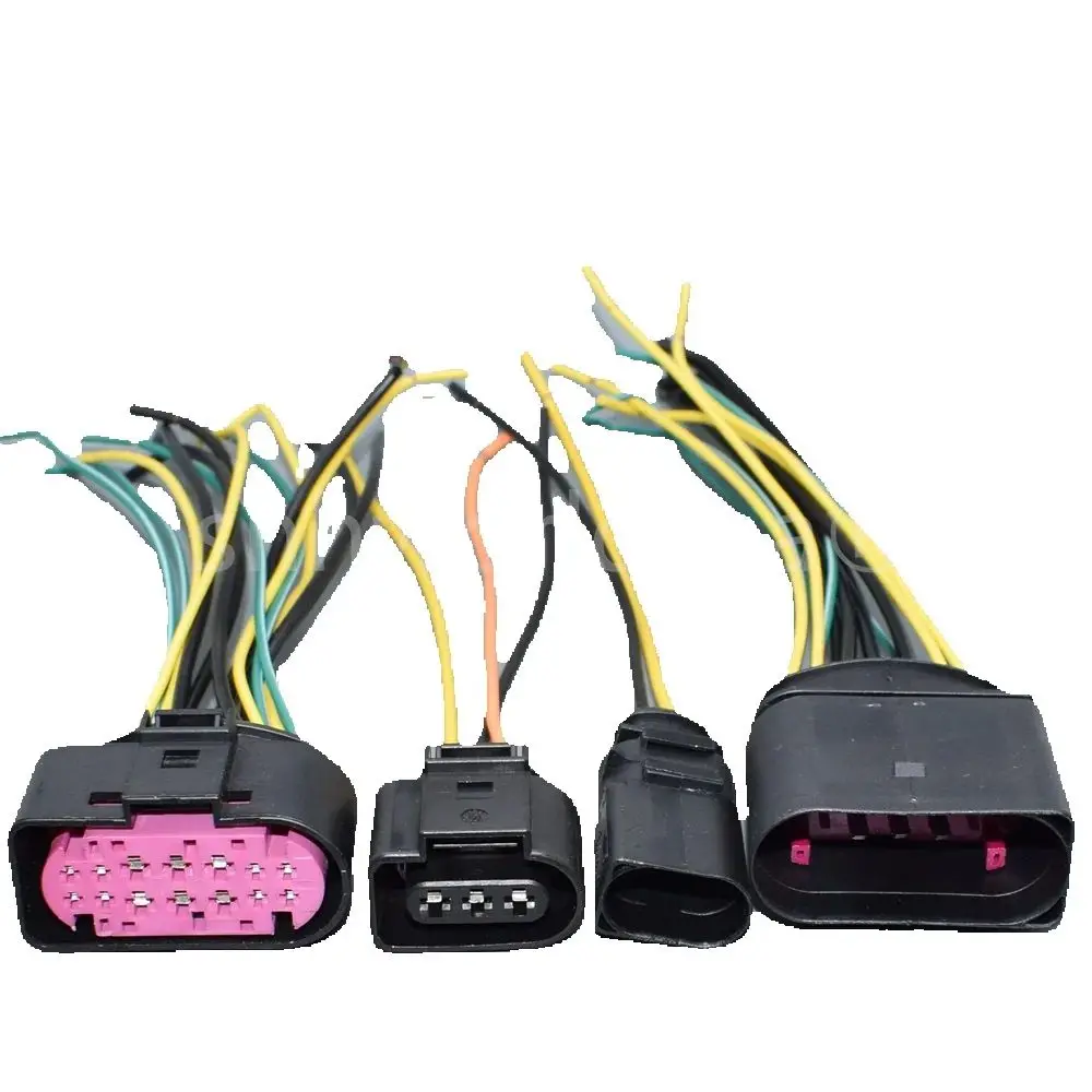 shhworldsea 2,3,4,6,8,10,14P Разъем жгута проводов 3,5 мм 1J0973722 8D0973822 Электрическая вилка