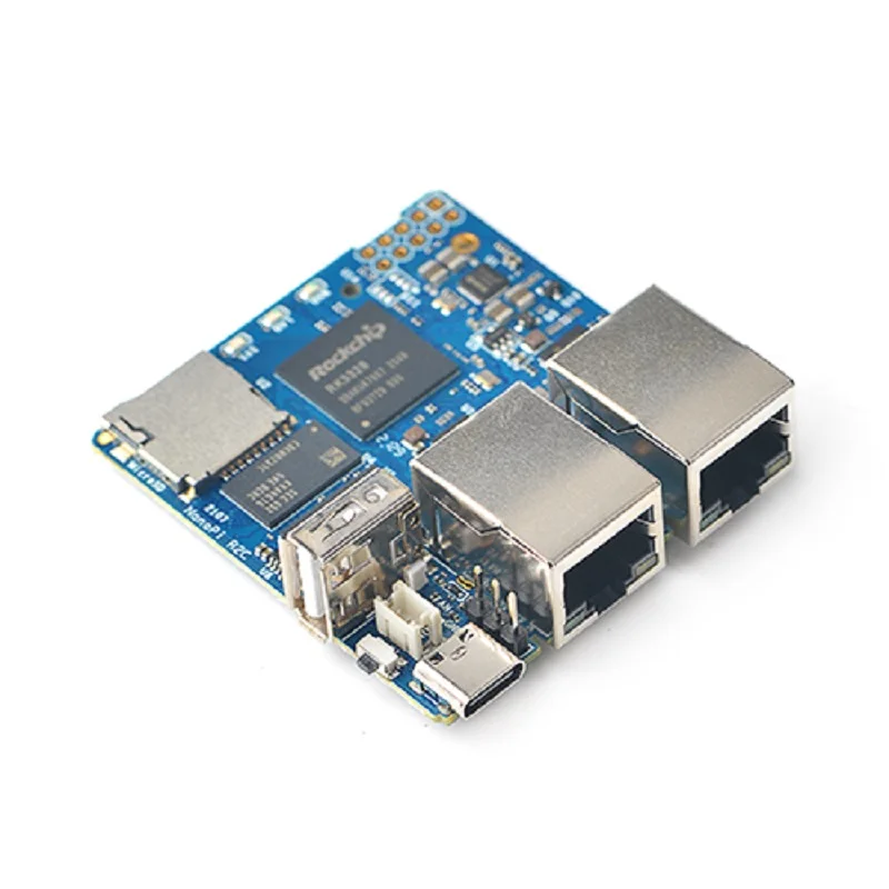 500 PCS FriendlyElec NanoPi R2C Mini Router Rockchip RK3328 1GB DDR4 RAM NanoPi R2C Plus 1G + 8GB EMMC 500 PCS Custom-Made