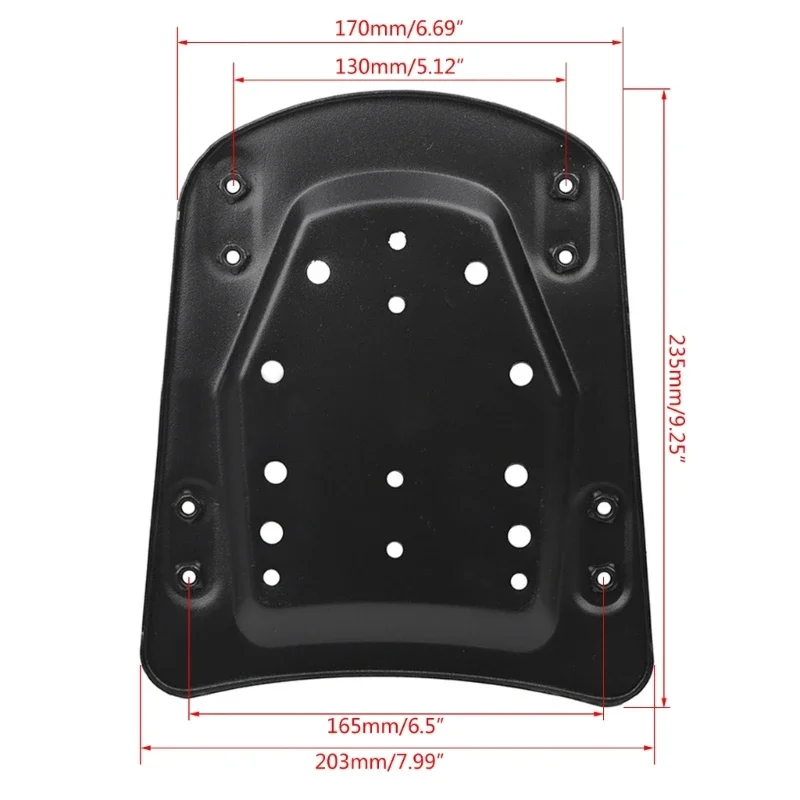 Motorcycle Accessories Dedicated Tail Box Bracket Plate High Strength Metal Trunk Base Plate Modification Bracket