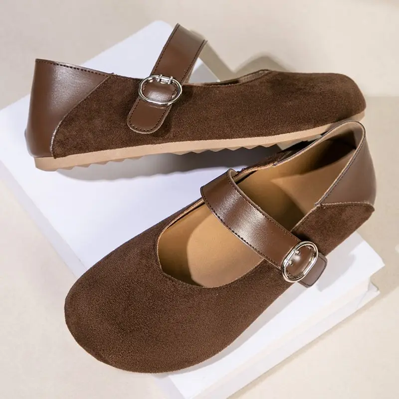 Super Soft Sole Women Mary Jane Shoes Retro French Convertible Spring Summer 2026 New Height Boost Ideal with Skirts