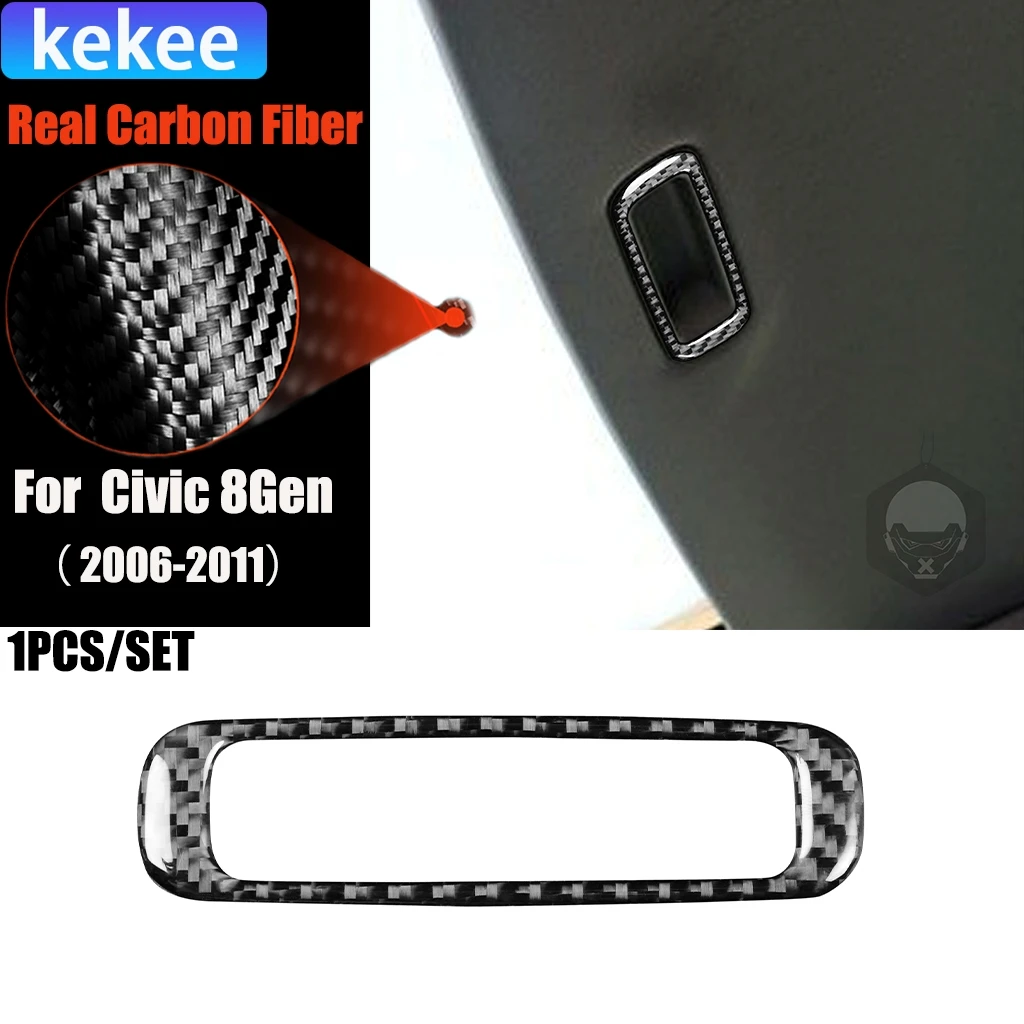 

Carbon Fiber Car Accessories Sunroof Puller Modified Interior Trim Cover Sticker For Honda Civic 8th Gen 2006 2007 2008-2011