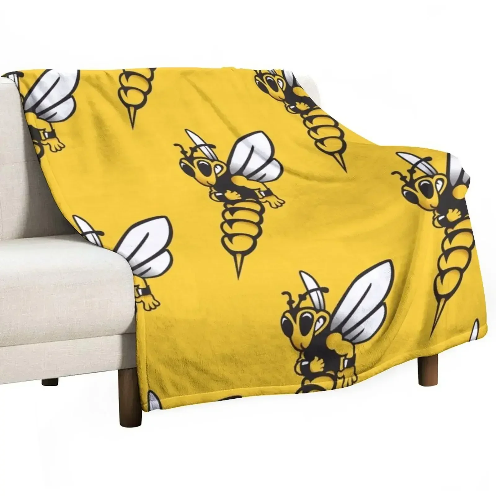 Superior Yellow Jackets Throw Blanket Softest warm winter Blankets