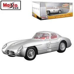 Maisto Original Genuine 1/18 Mercedes-Benz 300 SLR Isometric Car Model Classic Gran Torino Model Toys Simulation Alloy Ornaments