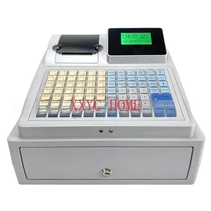 C-50 Desktop USB Electronic Cash Drawer POS Cash Register 8V Multifunctional Catering Cash Register for Supermarket