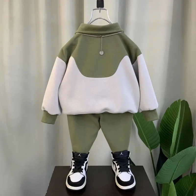 New Spring Autumn Boys Tracksuit Boy Clothing Set Suit Boys Baby Letter T-shirt + Pants 2Pcs for Kids Children Sets 2024